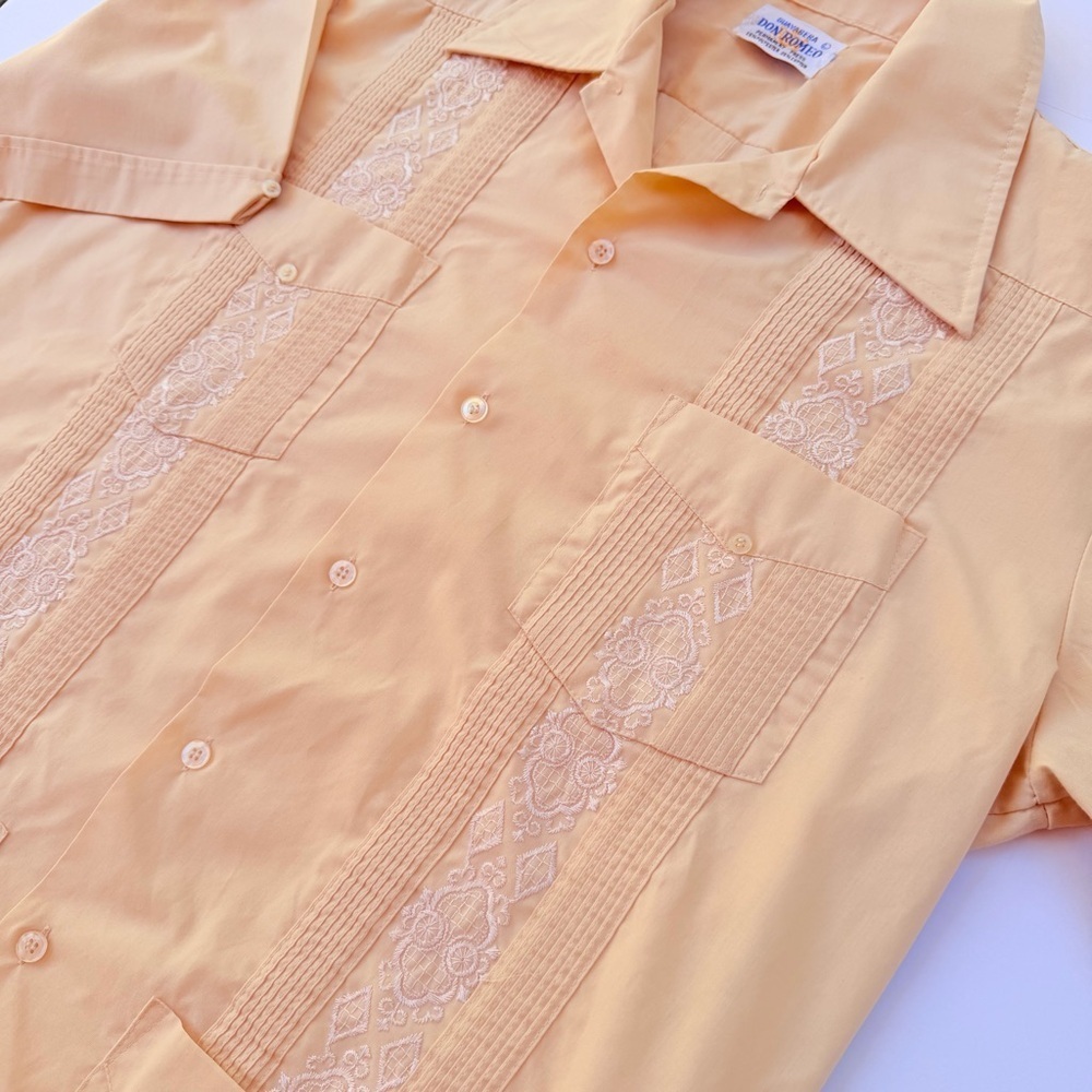 Vintage Don Romeo Guyabera Cuban Leisure Shirt Size Large😎👍​​​ - Picture 4 of 6